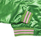 AKA Greek Apparel XL Cropped Satin Varsity Jacket
