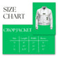 AKA Greek Apparel XL Cropped Satin Varsity Jacket