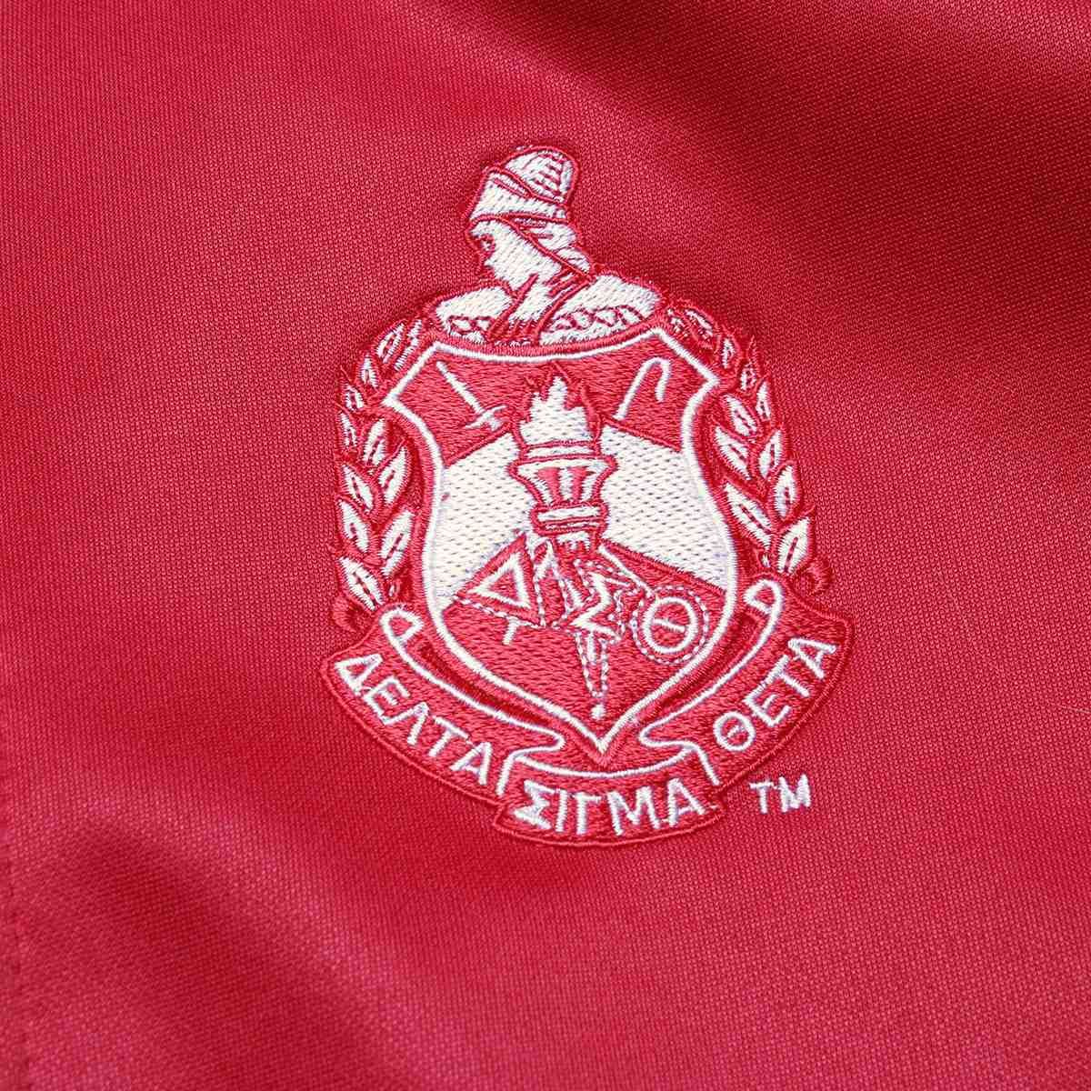 DST Greek Apparel L Red Zip Up Track Jacket