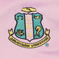 AKA Greek Apparel M Pink Zip Up Track Jacket