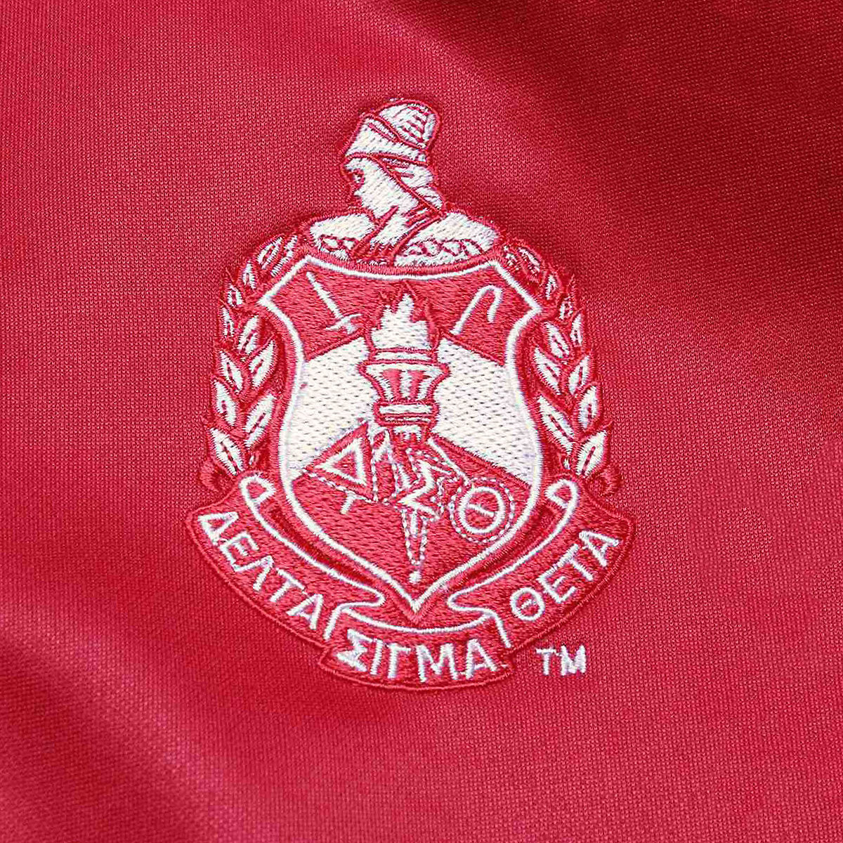 DST Greek Apparel M Red Zip Up Track Jacket