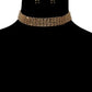 Black Stone Metal Choker