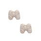 M Initial Rhinestone Studs