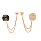 Brooch Afro Queen Double Chain Pin for Women
