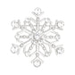 Brooch Stellar Snowflake Silver Pin for Women