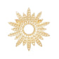 Brooch Celestial Star Gold Pin for Women