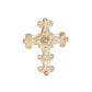 Brooch Victorian Cross Gold Pin for Women