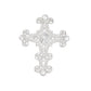 Brooch Victorian Cross Silver Pin for Women