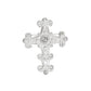 Brooch Victorian Cross Silver Pin for Women