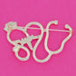 Brooch Red Nurse Medical Stethoscope Pin