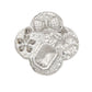 Brooch Couture Clover Blue Glass Perfume Pin