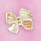 Brooch Graceful Royal Blue Ribbon Bow Classic Pin