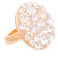Gold Crystal Bauble Cocktail Ring