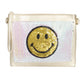 Gold Smile Sequin Clutch