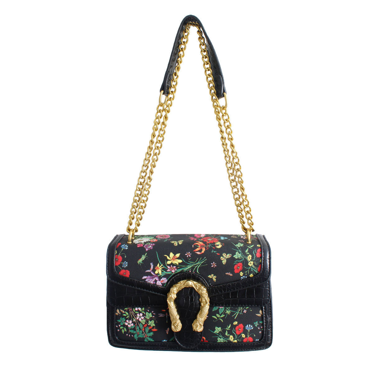 Floral Flair: Square Satchel