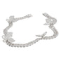 Iced Silver Butterfly Cuban Chain Set