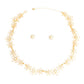 Chain Necklace Flower Linked Gold Set for Women