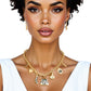 Charm Gold Black Luxe Handbag and Boot Necklace