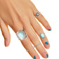 Silver Boho MIdi Ring Set