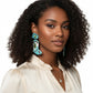 Drop Xmas Embroidered Bead Cowgirl Boots Earrings