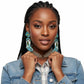 Drop Xmas Embroidered Bead Cowgirl Boots Earrings