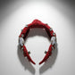 Headband Elephant Embroidered Burgundy Knot Style