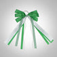 AKA Boots on the Ground Green White Boot Bow