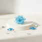 Cocktail Turquoise Sculpted Petal Bead Flower Ring