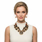 Pendant Global Artisan Leopard Gold Disc Necklace