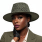 Fedora Olive Green Leopard Print Hat