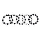 Black White Pearl Bracelets 5 Pcs