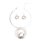 Silver Twisted Metal Choker Set