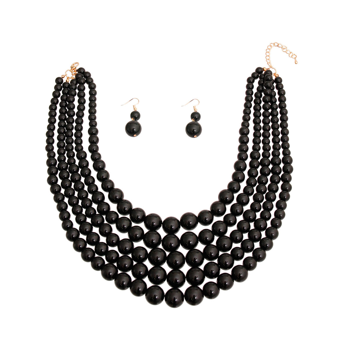 Black Pearl 5 Strand Set