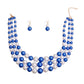 Blue and White Pearl 3 Layer Set