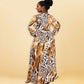 5XL Criss Cross Animal Dress