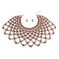 Brown Pearl Choker Cape