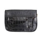 Black Croc Belt Bag