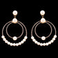 Pearl and Pave Stone Ring Earrings