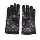 Black Short Lace Gloves