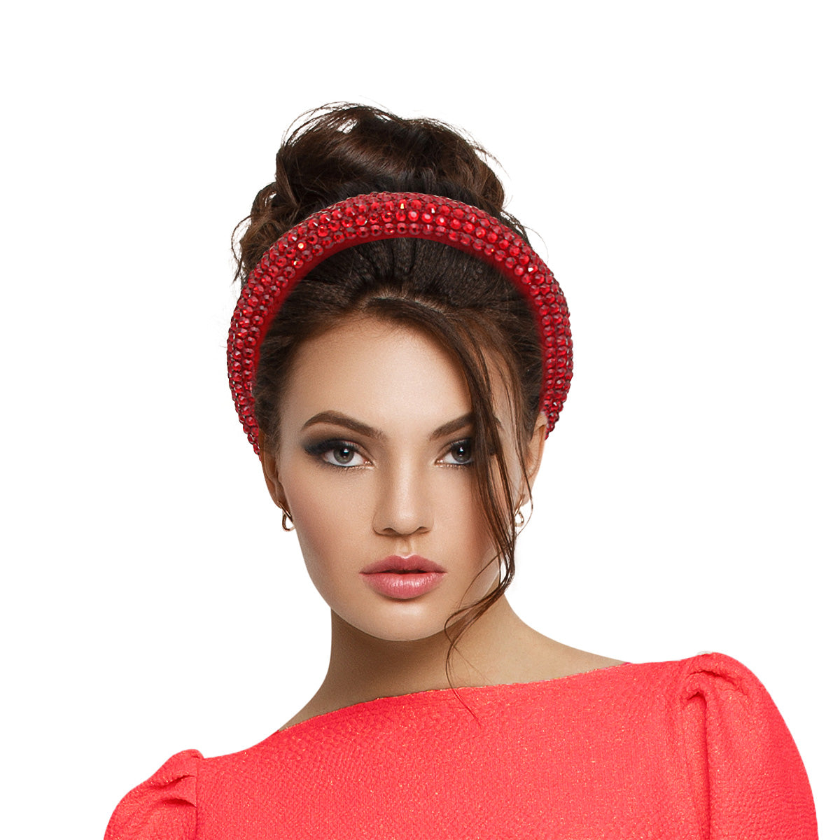 Red Crystal Padded Headband