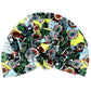 Black African Print Flower Knot Turban
