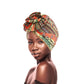 Olive African Print Knot Turban