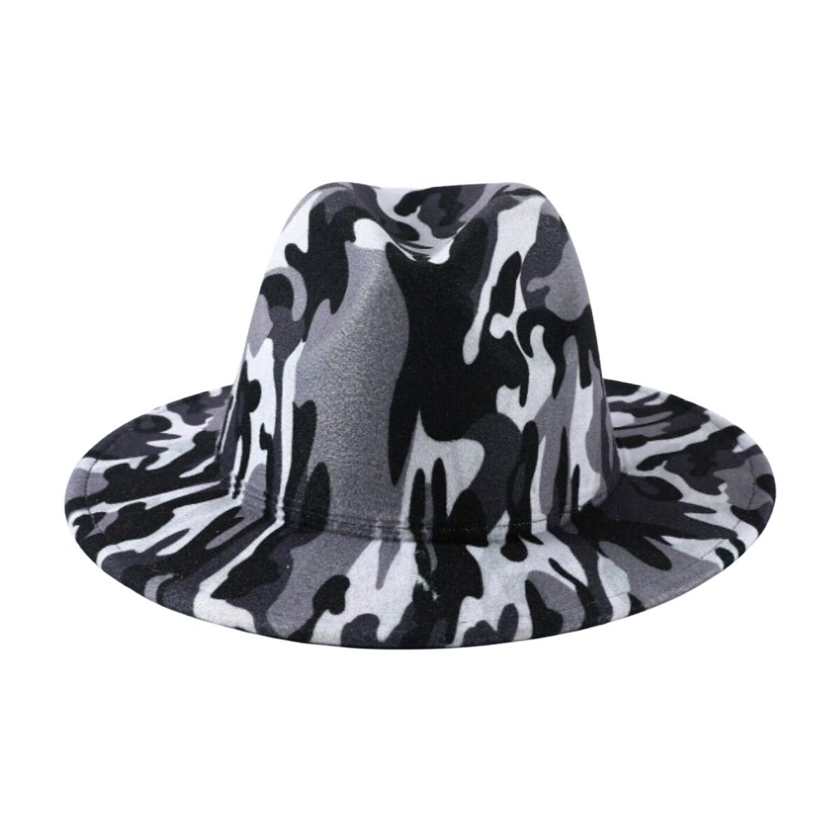Gray Camo Fedora