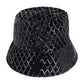Black Sequin Diamond Stitch Bucket Hat