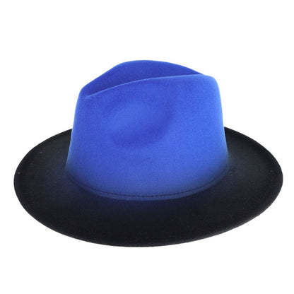 Royal Blue Ombre Fedora
