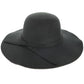 Black Wide Brim Floppy Fedora