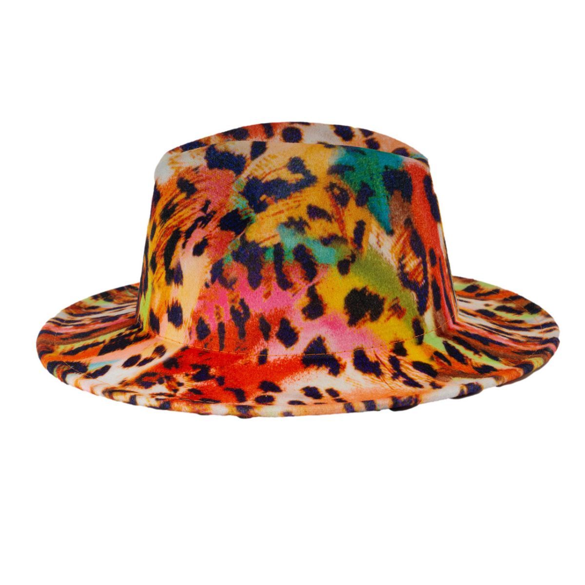 Rainbow Leopard Fedora