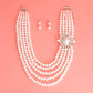 White 5 Strand Vintage Pearl Set