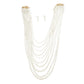 Cream Pearl 10 Strand Necklace