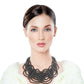 Black Pearl Draped Layered Collar